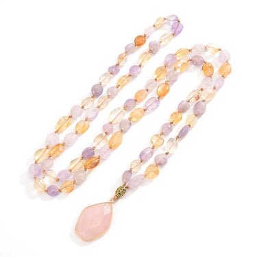 Antique Star Rose Quartz Necklace-Your Soul Place